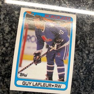 Guy Lafleur Topps 1990 #142 hockey card!!